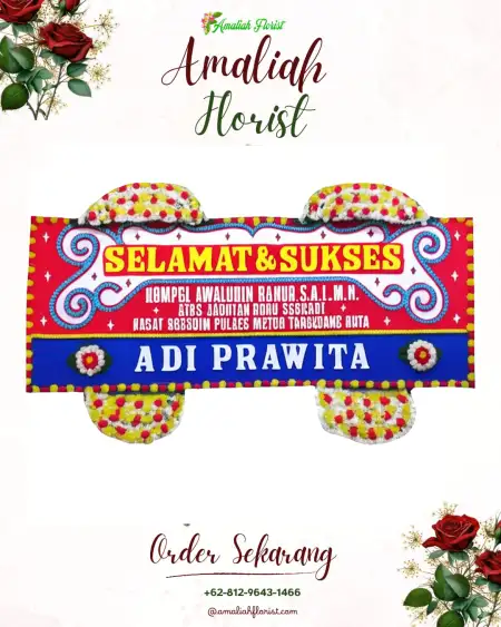 Papan Bunga Ucapan Selamat Lebosari